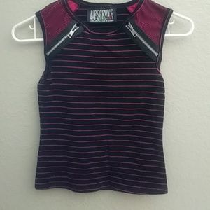 Lip service pink gothic zipper top